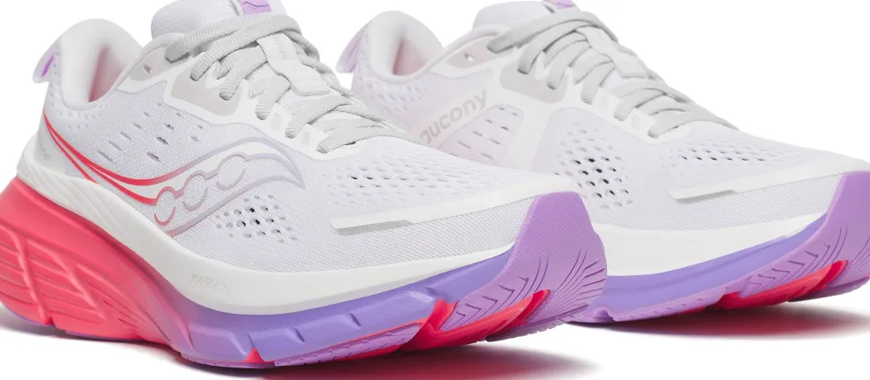 Saucony Women's Guide 18 White/Crocus