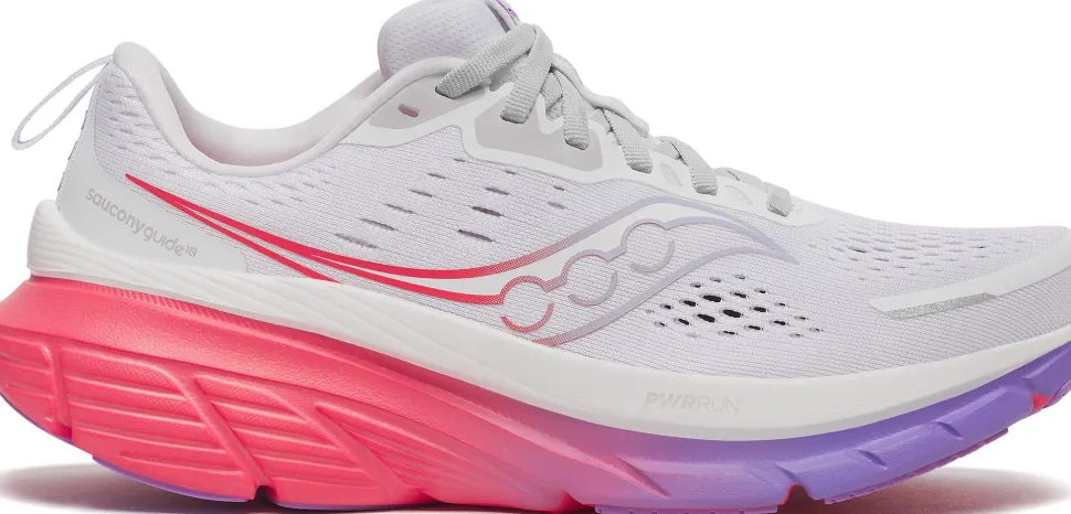 Saucony Women's Guide 18 White/Crocus
