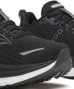 Saucony Women's Hurricane 25 Wide Black/white
