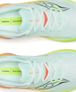 Saucony Women's Peregrine 16 Aqua/citron