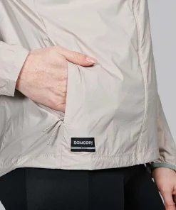Saucony Women's Peregrine Packaway Jacket Oats