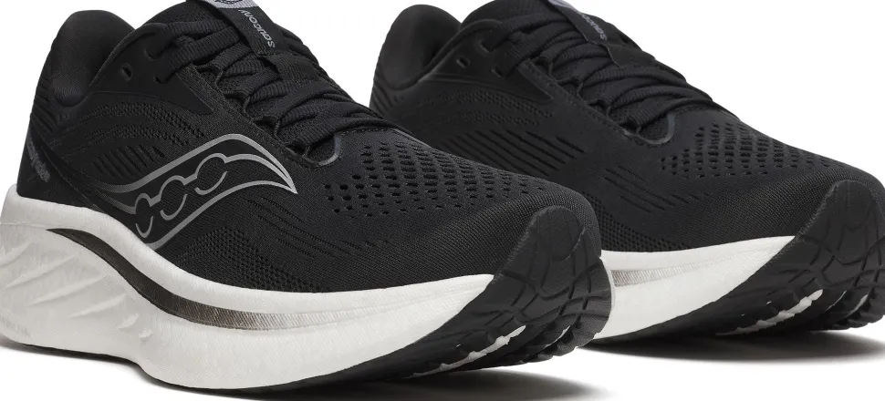 Saucony Women's Ride 18 Wide Black/white
