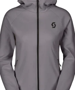 Scott Women's Hoody Defined Warm Zip Evening Grey