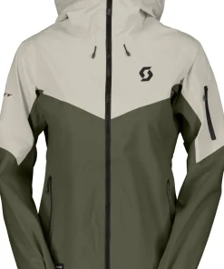 Scott Women's Jacket Explorair 3l Bread brown/Fresh green