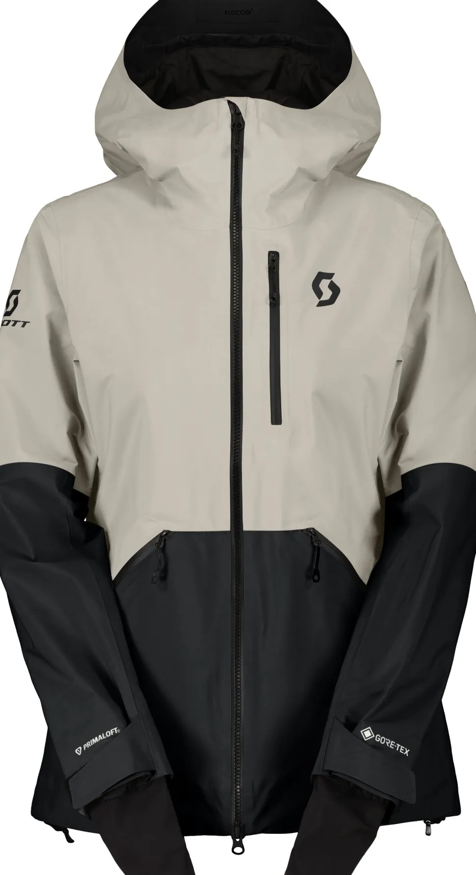 Scott Women's Vertic GORE-TEX 2 Layer Primaloft Jacket Dust White/black