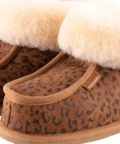 Shepherd of Sweden Women's Lena Slipper Chestnut Leopard
