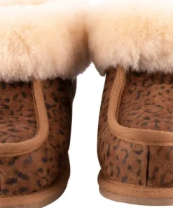 Shepherd of Sweden Women's Lena Slipper Chestnut Leopard