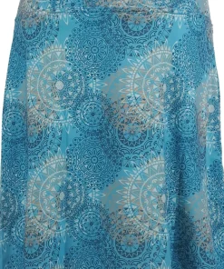 Skhoop Women's Fiona Knee Skirt Denim Blue