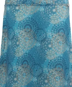 Skhoop Women's Fiona Knee Skirt Denim Blue