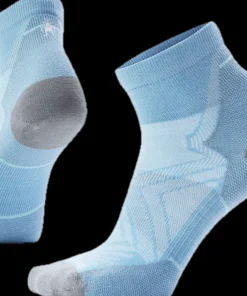 Smartwool Women's Run Ankle Socks Zero Cushion Serene Blue