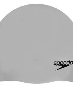 Speedo Plain Moulded Silicone Cap Chrome