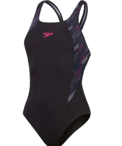 Speedo Women's Hyperboom Splice Muscleback Black/Pink