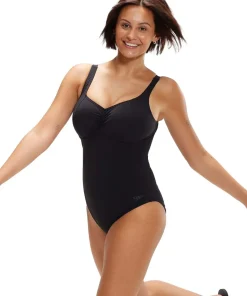 Speedo Women's Shaping Aquanite Swimsuit Black