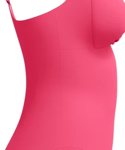 Speedo Womens Shaping Cross Knot 1 Piece Dark Pink