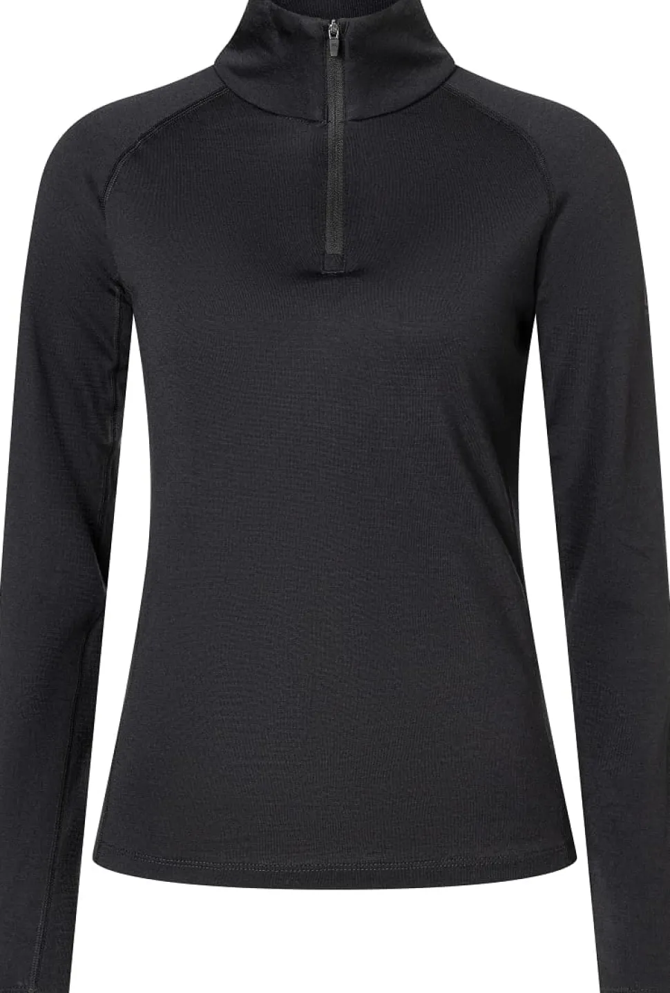 super.natural Women's Arctic230 Zip 1/4 Jet Black