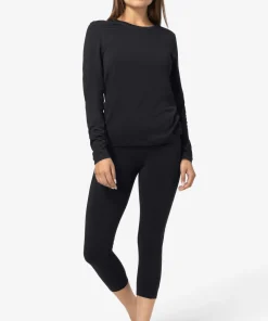 super.natural Women's Arctic230 Tight 3/4 Jet Black