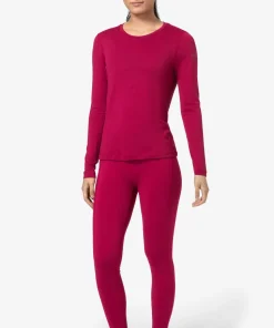 super.natural Women's Arctic230 Long Sleeve Sangria