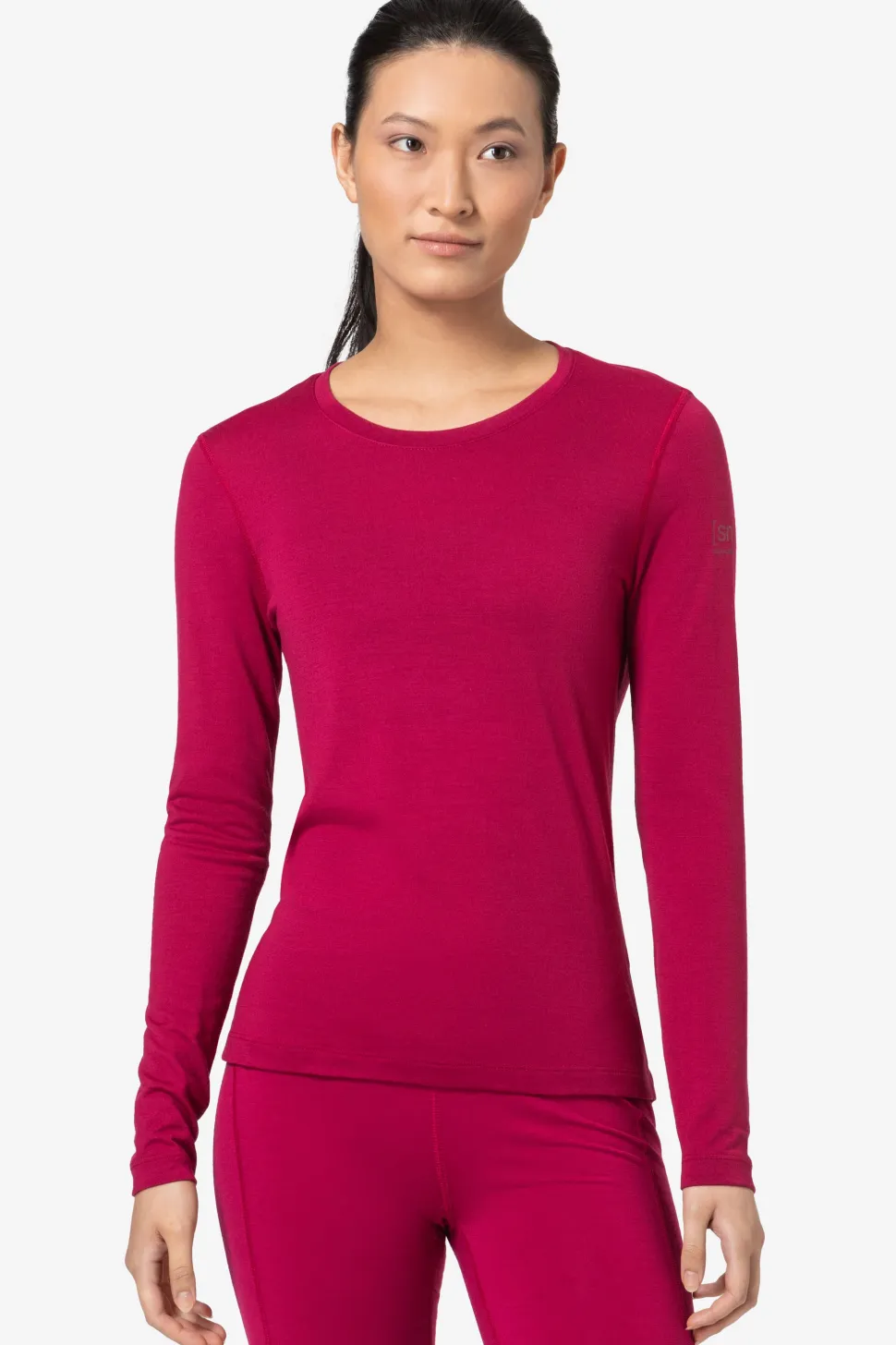 super.natural Women's Arctic230 Long Sleeve Sangria