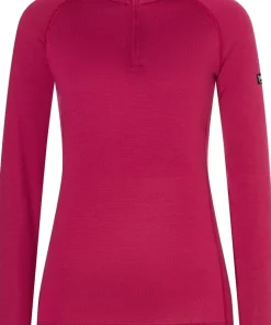 super.natural Women's Arctic230 Zip 1/4 Sangria