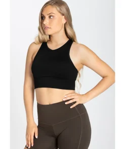 super.natural Women's Liquid Flow Top Jet Black