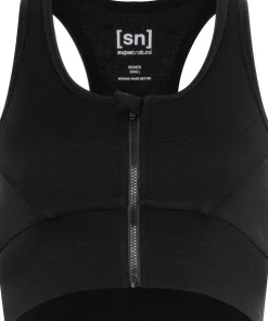 super.natural Women's Motion Zip Top Jet Black