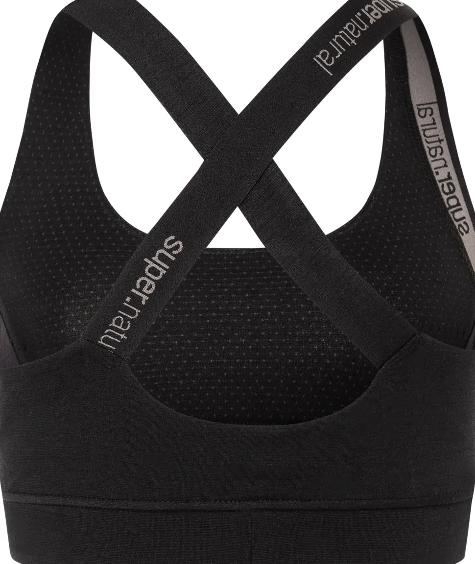 super.natural Women's Rubberrib bra Jet Black