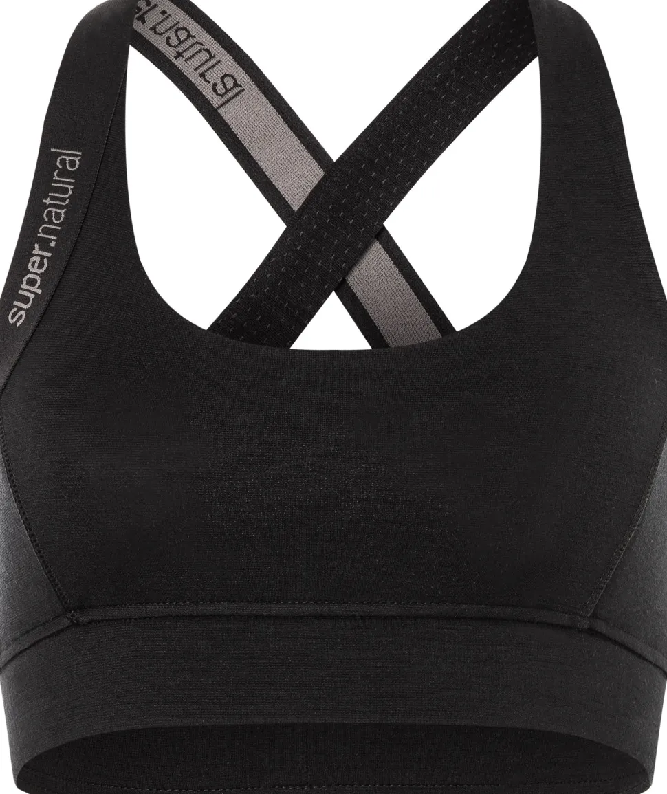 super.natural Women's Rubberrib bra Jet Black