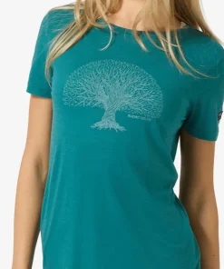 super.natural Women's Tree Of Knowledge Tee Pacific/lagoon Green