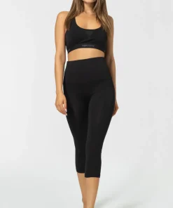 super.natural Women's Tundra175 Comfy Tight 3/4 Jet Black
