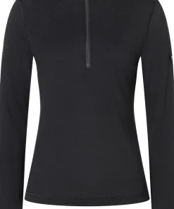 super.natural Women's Tundra175 Zip 1/4 Jet Black