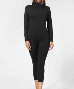 super.natural Women's Tundra175 Tight 3/4 Jet Black