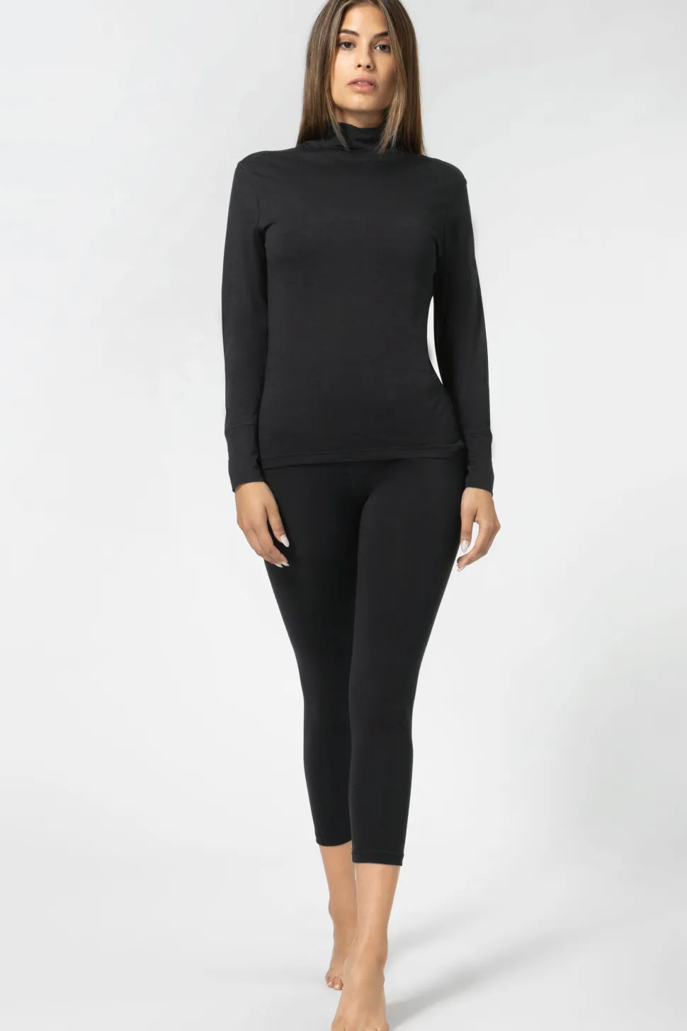 super.natural Women's Tundra175 Tight 3/4 Jet Black