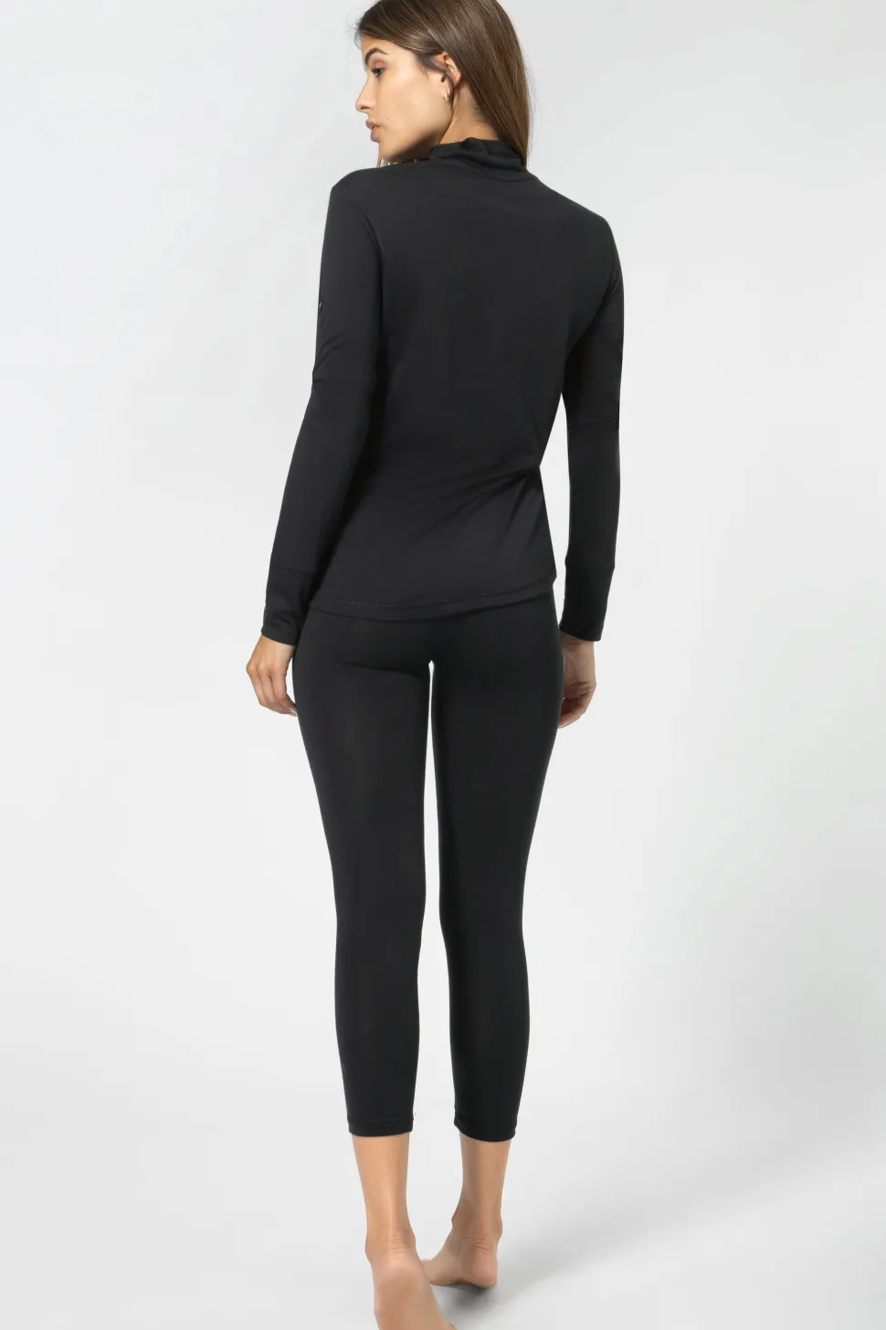 super.natural Women's Tundra175 Tight 3/4 Jet Black