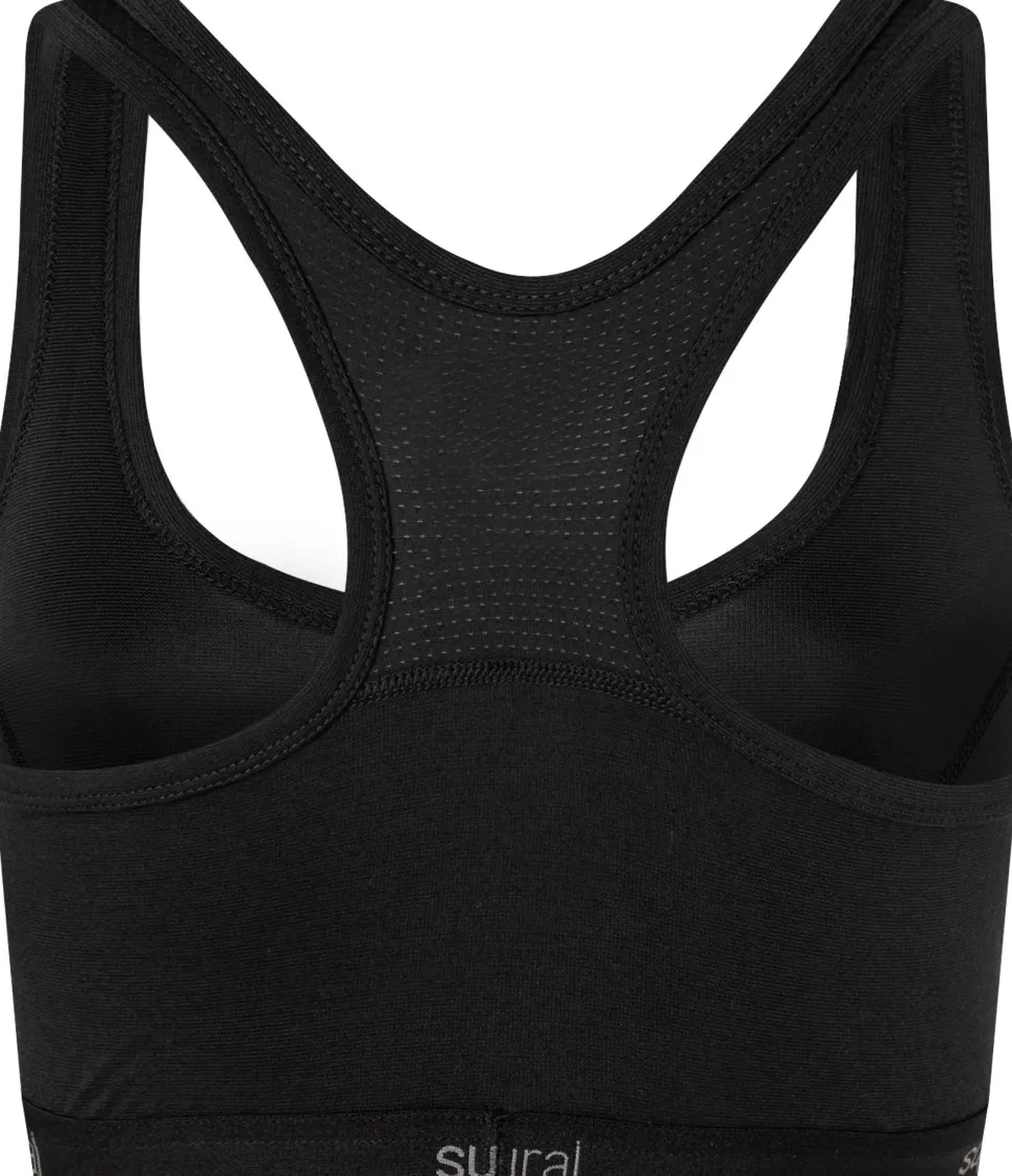super.natural Women's Tundra220 Semplice Bra Jet Black