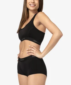 super.natural Women's Tundra220 Semplice Bra Jet Black