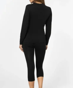 super.natural Women's Tundra175 Long Sleeve Jet Black