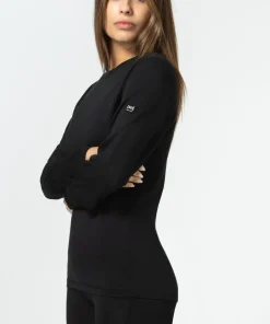 super.natural Women's Tundra175 Long Sleeve Jet Black