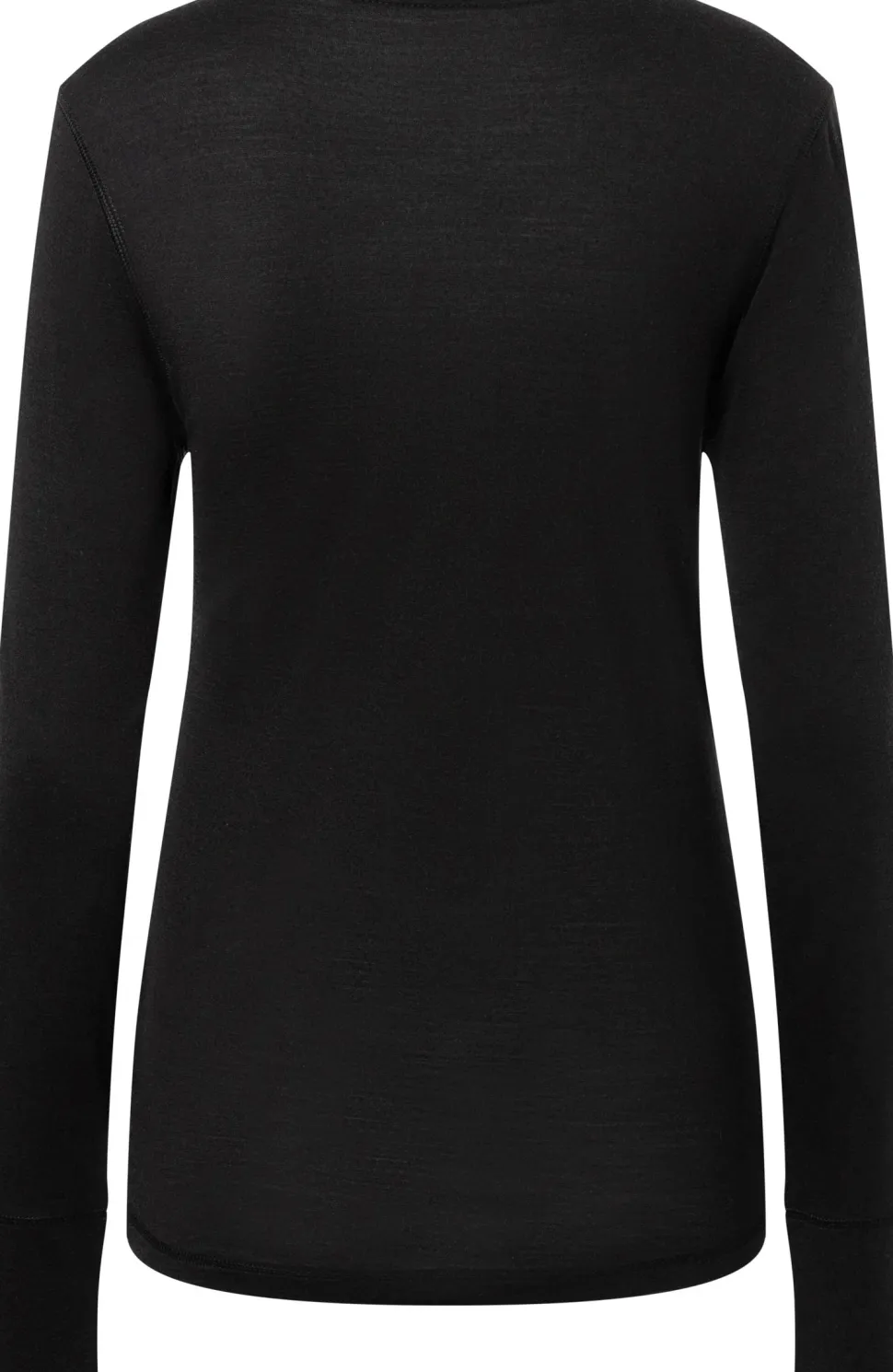 super.natural Women's Tundra175 Long Sleeve Jet Black