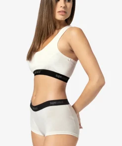 super.natural Women's Tundra220 Semplice Bra Fresh White