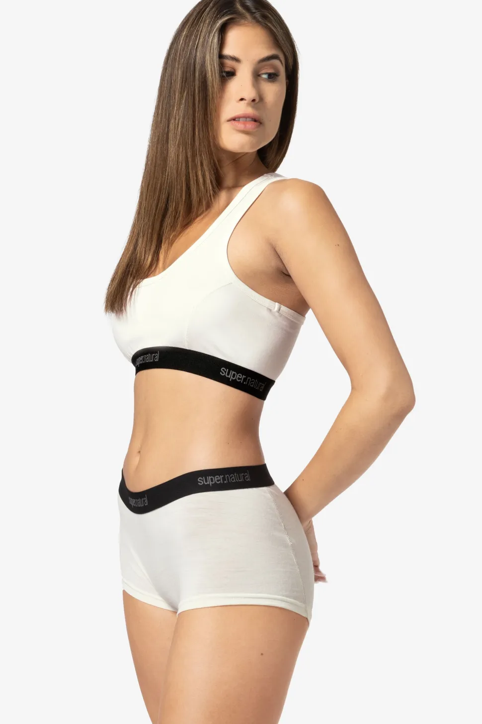 super.natural Women's Tundra220 Semplice Bra Fresh White