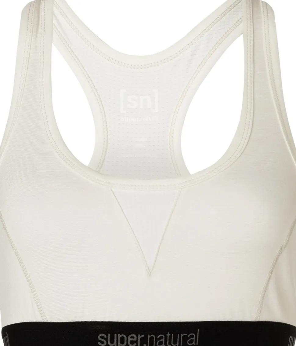 super.natural Women's Tundra220 Semplice Bra Fresh White