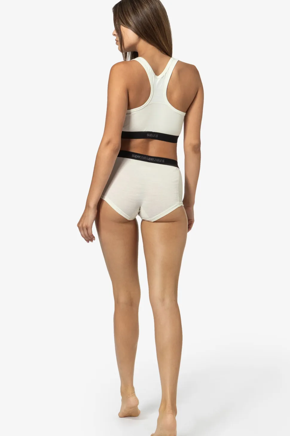 super.natural Women's Tundra220 Semplice Bra Fresh White