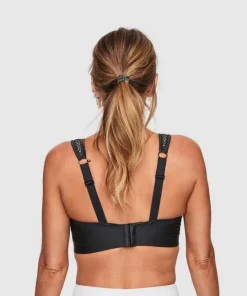 Swegmark Net Impact Force Sport Bra Moulded Cups Black/beige