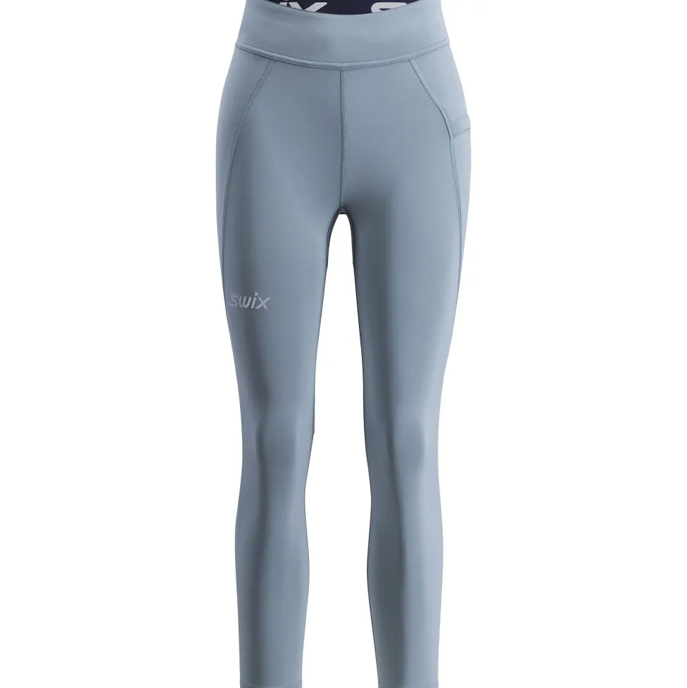 Swix Women's Pace High Waist Cropped Tights Dark Fog