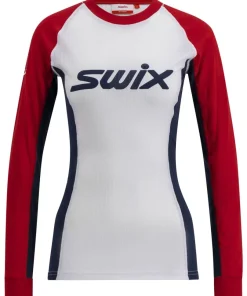 Swix Women's RaceX Classic Long Sleeve Swix Red/Bright White
