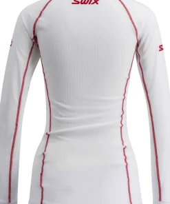 Swix Women's RaceX Classic Long Sleeve Bright White/Swix Red