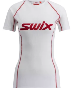 Swix Women's Racex Classic Short Sleeve Bright White/Swix Red