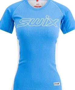 Swix Women's RaceX Light Short Sleeve Cloud Blue/Bright White