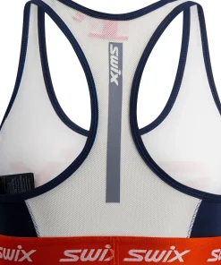 Swix Women's Roadline Bra Bright White/Fiery Red