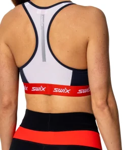 Swix Women's Roadline Bra Bright White/Fiery Red